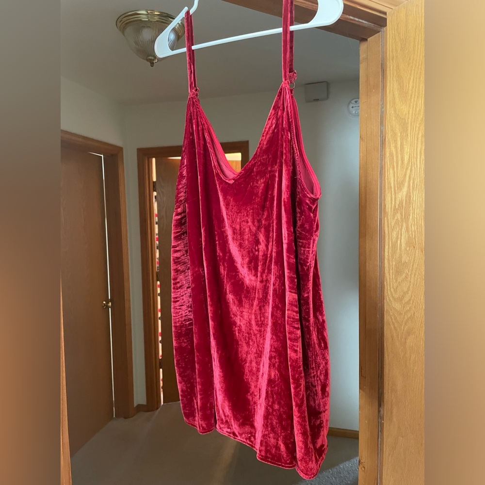 Torrid red velvet camisole